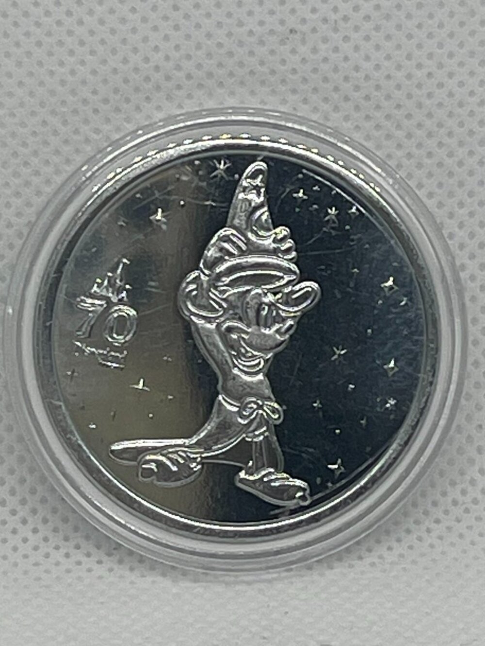 Disneyland 70th Sorcerer Mickey Souvenir Medallion